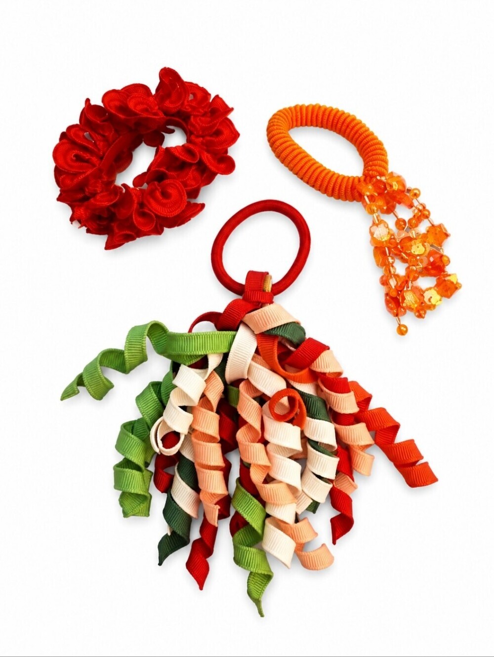 3/$30 Colorful Ribbon Hair Accessories Set